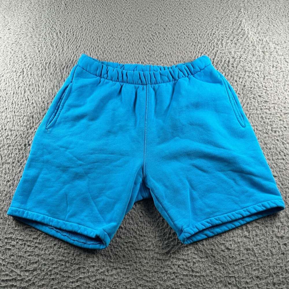 Madhappy Shorts Womens L Blue Fleece Lined Drawstring Athletic Sweatshorts